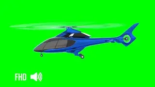 Helicopter - Green Screen Video || Hill Helicopter HX50_Part_2