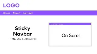 Sticky Navbar | Website Header | HTML, CSS, & JavaScript | Web Development