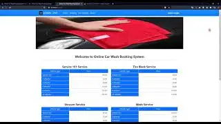 Online Car Wash Booking System in PHP DEMO