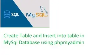 MySQL Server: Create Table and Insert into table in MySql Database using phpmyadmin | DB4Free