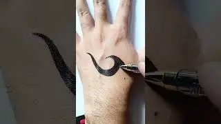 DIY Tattoo Black Tribal With Pen