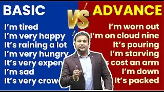 Basic vs Advance English Vocabulary | Level Up Your Vocabulary | Spoken English By Sandeep Sir