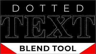 Dotted Text Effect using Blend Tool | CorelDraw 2023 Tutorial