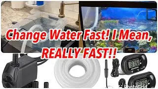 Easy And Quick Way To Change Water In Fish Tank | Cheaper And Faster Than Python No Spill System