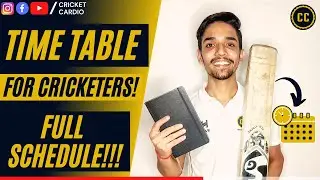 BEST TIME TABLE FOR CRICKET | FULL DAY ROUTINE FOR CRICKETERS