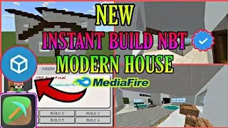 NEW Instant Modern House Auto Build NBT For Toolbox MCPE | Toolbox Auto Build NBT | 2021