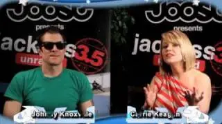 Johnny Knoxville on JACKASS 3.5 Uncensored with Carrie Keagan!!