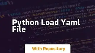 python load yaml file