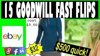 15 Goodwill Finds into eBay Fast Selling Items | Make Money Quick Online Thrifting Items to Resell
