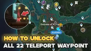 Unlock All 22 Teleport Waypoint in Fontaine 4.1 | Genshin Impact Fontaine