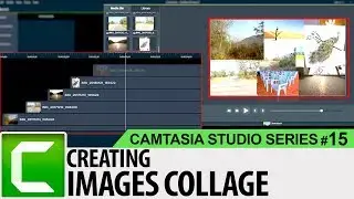 Creating Images Collage in Camtasia | Camtasia Studio 9 Tutorials for Beginners #15 | SimplyInfo