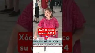 Xóchitl Gálvez vota en elecciones presidenciales 2024 #shorts #elecciones2024