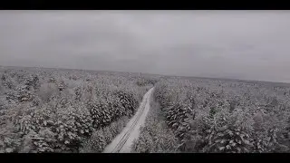 Первые снежные полёты!