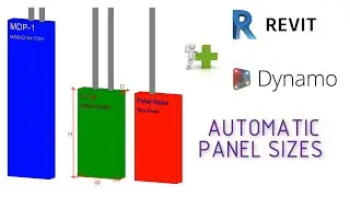 01 Revit Dynamo - AUTOMATIC PANEL SIZES - 3D Model Text in Revit Family. Revit Electrical. RUS SUB