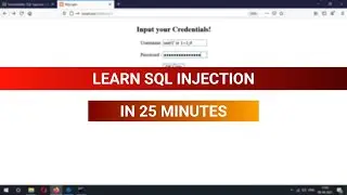 Learn SQL Injection Basics In 25 Minutes! (for beginners)