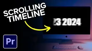 Scrolling Timeline Year Animation in Premiere Pro