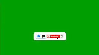 YouTube Subscribe Button Bell icon Green screen Animation effect HD Video No copyright