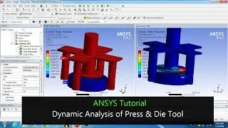 ANSYS Workbench tutorials  - Dynamic Analysis of Press tool