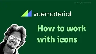 How to work with vuematerial icons