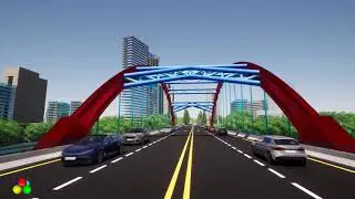 Architectural Rendering Arch Bridge - Revit 2020  - TWINMOTION 2020
