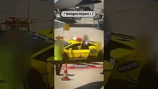 Pilot Tries Lamborghini Airport 'Follow Me Car'