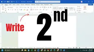 How To Write 2nd In Word