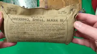 RCAMC  Dressing, Shell, Mark III Military First Aid Gauze Pack From 1952 TEARDOWN