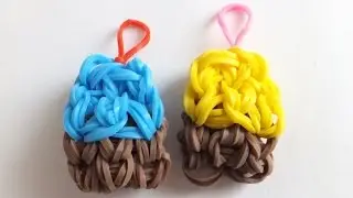 Кекс из резинок. Как сплести фигурки из резинок rainbow loom bands