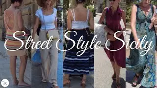 How People in Palermo Sicily Dress Up in Summer - Street Style Palermo Sicily