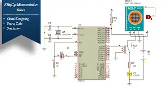 MQ7 gas sensor Interfacing with 89C52 | Simulation | Carbon Monoxide (CO) gas Detector