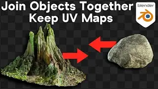 How to Join Objects and Keep the UV Maps (Blender Tutorial)