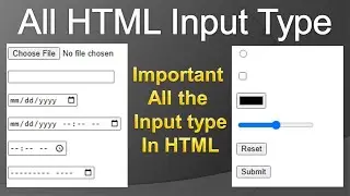 HTML all input type cover in one video /