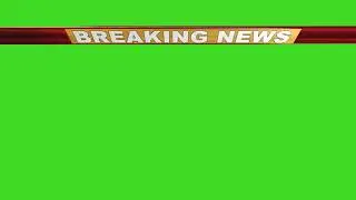 Breaking News Green screen chroma key