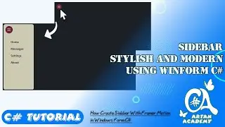 C# Guide to Make Sidebar For Application Using Windows Form