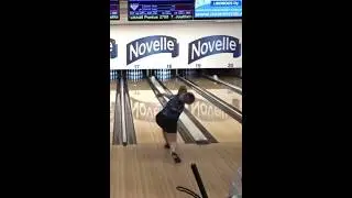 Girl throws a nasty messenger and wins the tournament!! #bowling #girl #power #messenger #boom