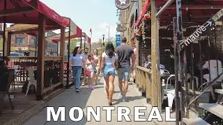 Walking in Popular Montreal Neighborhood - Le Plateau Mont Royal - May 2023