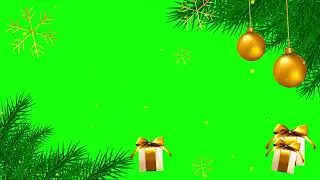 Christmas frame background green screen animation |  Christmas Green Screen | 4K UHD