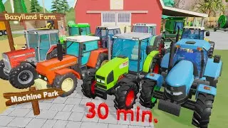 Colorful Tractors or 30 Minutes of Animation about Tractors & Colorful Machines on the Animated Farm