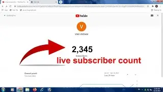 how to see live subscriber count / how to see live subscriber count on pc