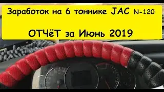 Заработок на 6 тоннике (тент-штора). Отчёт за ИЮНЬ 2019.