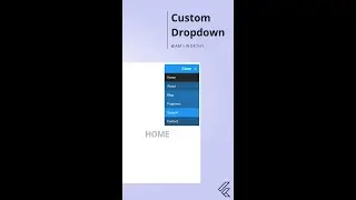 Custom Dropdown for Navigation in Flutter  