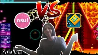 GEOMETRY DASH vs OSU! Батл одних из САМЫХ СЛОЖНЫХ игр в мире! [ПАРОДИЯ]