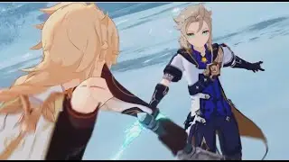 CUTSCENE | Albedo vs Aether, Eula, Amber and Bennett | Genshin Impact