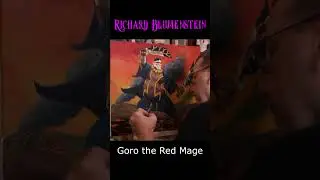 Goro the Fire mage  process #art #oilpaintingprocess #dnd #redmage #fantasyart  #originalart #myart