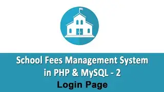 School Fees Management System in PHP & MySQL - Login Page - 2