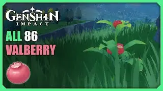 ALL 86 Valberry Locations | Efficient Farming Route | Genshin Impact