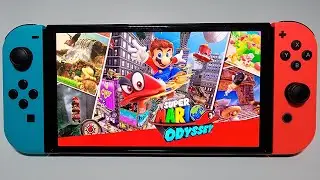 Super Mario Odyssey on Nintendo Switch OLED