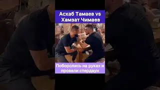 Хамзат Чимаев и Асхаб Тамаев кто сильнее в армрестлинге? Провели стердаун.