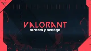 FREE VALORANT inspired Twitch Overlay Pack (OBS studio / Streamlabs OBS)