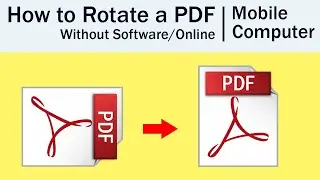 How to Rotate a PDF File in Online - How to Rotate pdf pages Without any software